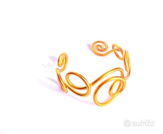 BRACCIALE IN ALLUMINIO COLOR ORO