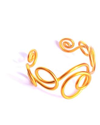 BRACCIALE IN ALLUMINIO COLOR ORO