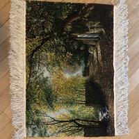Tappeto persiano da parete annodato a mano 87×60