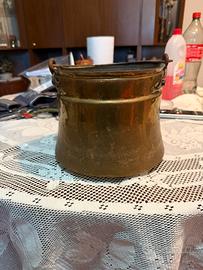 Antica pentola in rame rarita