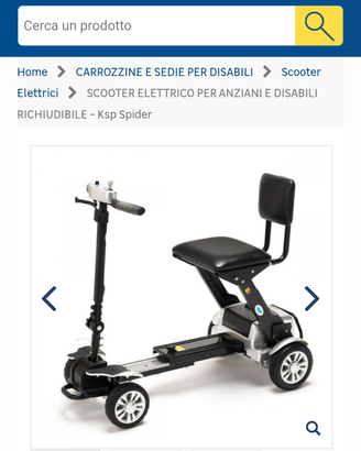 Scooter elettrico per anziani o disabili