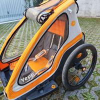 Rimorchio bici x trasporto bambino