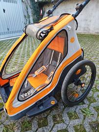 Rimorchio bici x trasporto bambino
