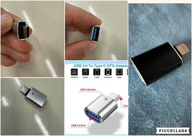 Adattatori Otg Iphone usb-A lightning e Usb-C