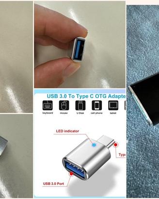 Adattatori Otg Iphone usb-A lightning e Usb-C