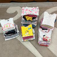 Lotto estivo bambina 6/9 mesi 70 capi