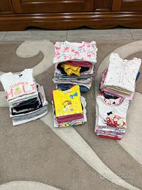 Lotto estivo bambina 6/9 mesi 70 capi