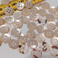 20 bottoni madreperla crema