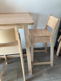 Tavolo alto  ikea e due sedie