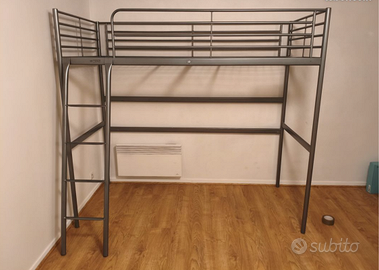 Letto a Soppalco IKEA SVARTA 90x200 Smontato