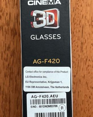 Occhiali 3D LG  con clip