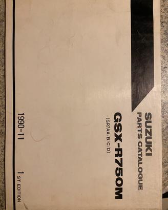 Catalogo ricambi Suzuki GSX-R 750  M