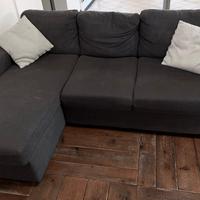 Divano tre posti con penisola 