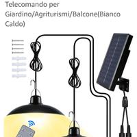 Kit lampade LED esterno autoalimentate