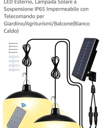 Kit lampade LED esterno autoalimentate