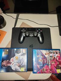 ps4 500 GB+joystick e due giochi