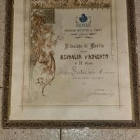 Attestato di merito 1905