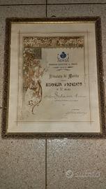 Attestato di merito 1905
