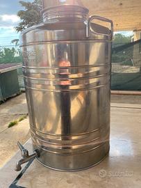 fusto olio acciaio inox 50lt