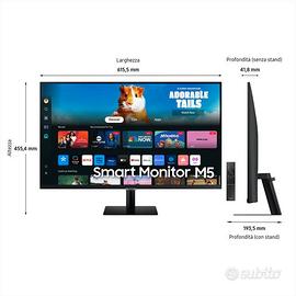SAMSUNG - SMART Monitor LED 27" M5 - M50D FULL HD