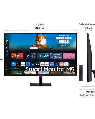 SAMSUNG - SMART Monitor LED 27" M5 - M50D FULL HD