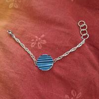 Braccialetto con pietra blu 