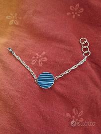 Braccialetto con pietra blu 