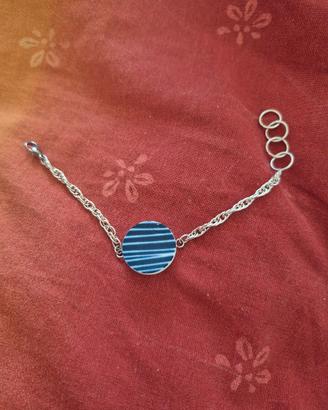 Braccialetto con pietra blu 