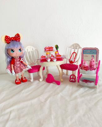 Bambola I Love Minnie Disney - playset Tea Party