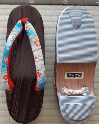 ZORI - SANDALI TRADIZIONALI GIAPPONESI col azzurro