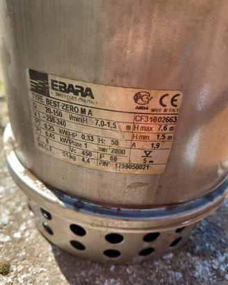 pompa immersione sommergibile Ebara Best Zero