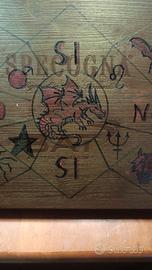tavola divinatoria in legno,