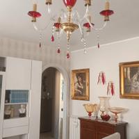 Lampadario di cristallo di Murano