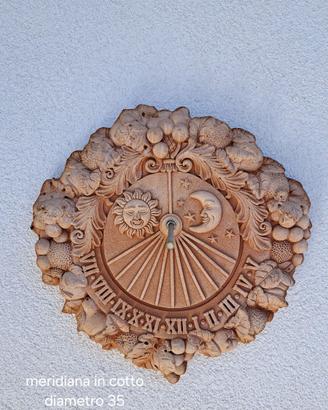 meridiana in terracotta toscana