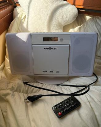 Lettore CD + Radio OneConcept Bianco Stereo