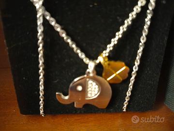 collana con ciondoli portafortuna s agapo' 