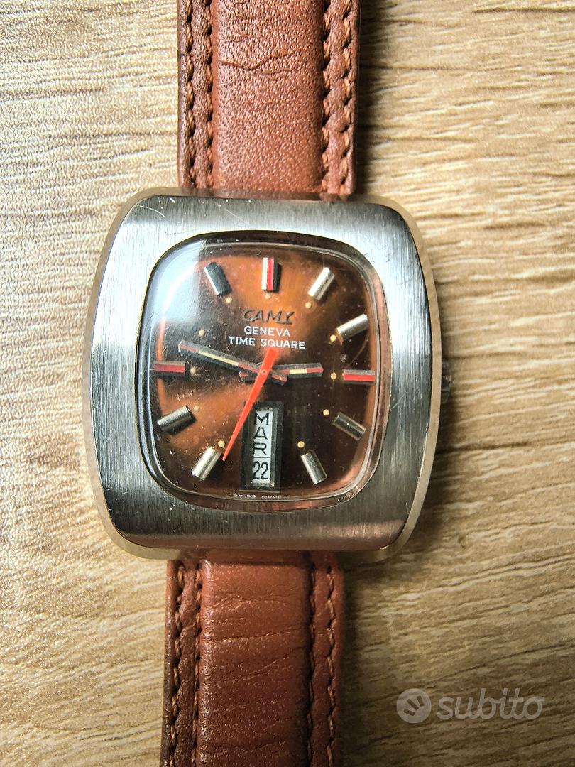 Orologio Camy Geneva Time Square anni 70 Collezionismo In