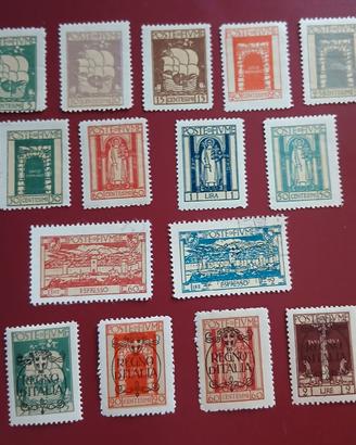 Fiume 1923/24 - lotto 15 francobolli 