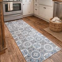 Tappeto passatoia in vinile pvc fantasia cementine