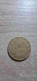 moneta 200 lire anno 1978