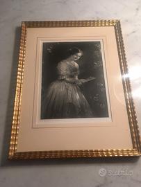 Incisione "La Beuté D'Albano" Lumb Stoks