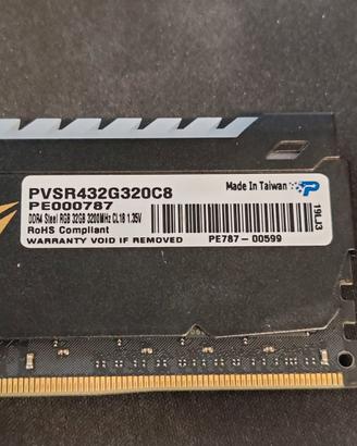 Patriot Viper Steel RGB 32GB DDR4 3200MHz CL18
