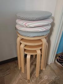 Sgabelli con cuscino sfoderabile