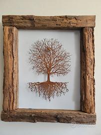 Quadro Metallico 55x65 CM Albero della Vita  LED |