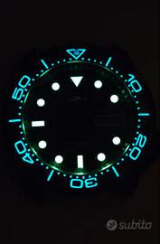 Cassa di orologio All Black Sile SKX Mov.NH34/35A.