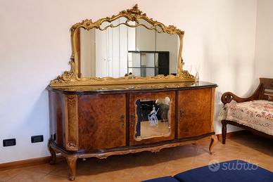Credenza stile barocco con soecchiera