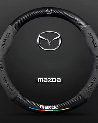 Coprivolante Mazda in Effetto Carbonio e Scamoscia