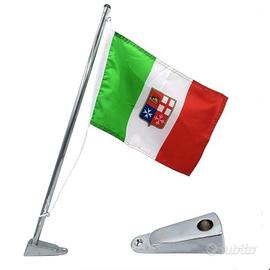 Asta Portabandiera con staffa e bandiera 