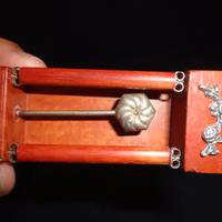 mini orologio in radica e argento