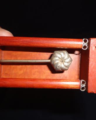 mini orologio in radica e argento